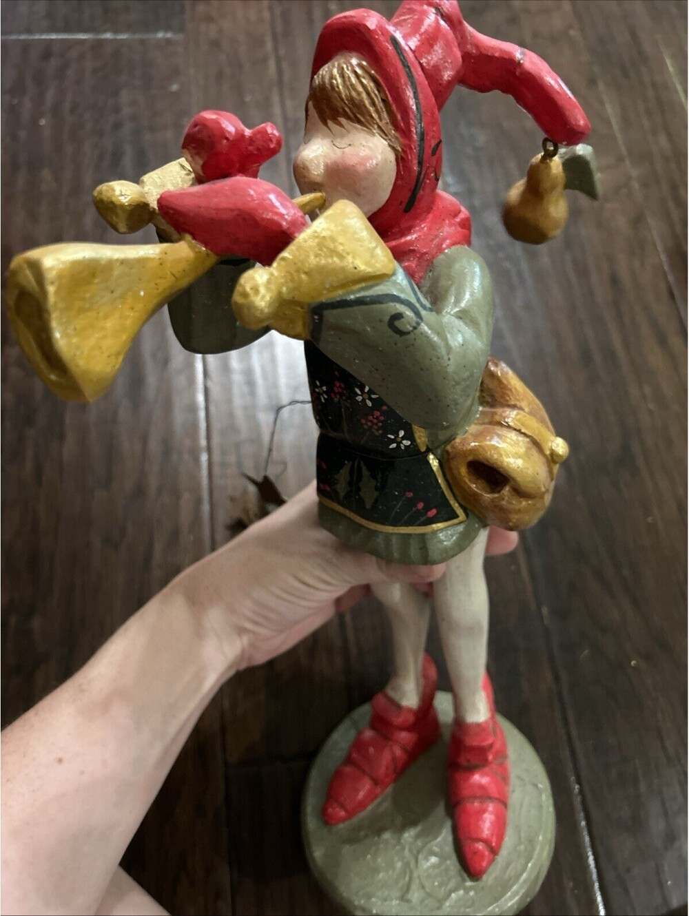 1999 Vtg House of Hatten 11 Pipers Piping 11" Mantel Piece 12 Days of Christmas
